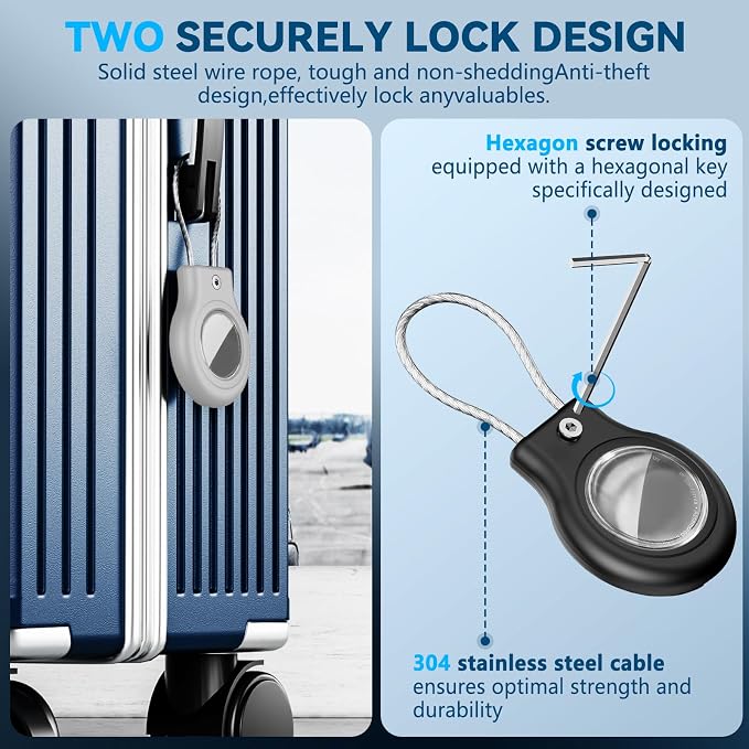 Waterproof Airtag Holder, 4 Pack Airtag Case - Image 4