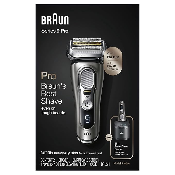 Braun Electric Razor for Men, Series 9 Pro 9465cc Wet & Dry Electric Foil Shaver - Image 13