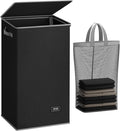 SOLEDI Laundry Hamper Black - 100L Large and Tall Laundry Basket Collapsible by SOLEDI