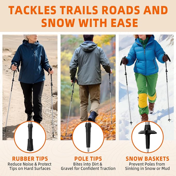 Collapsible Trekking Poles for Hiking - Image 7