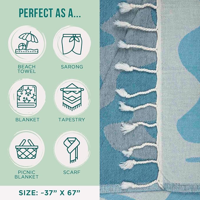 Sand Cloud Oversized Turkish Beach Towel - Image 3