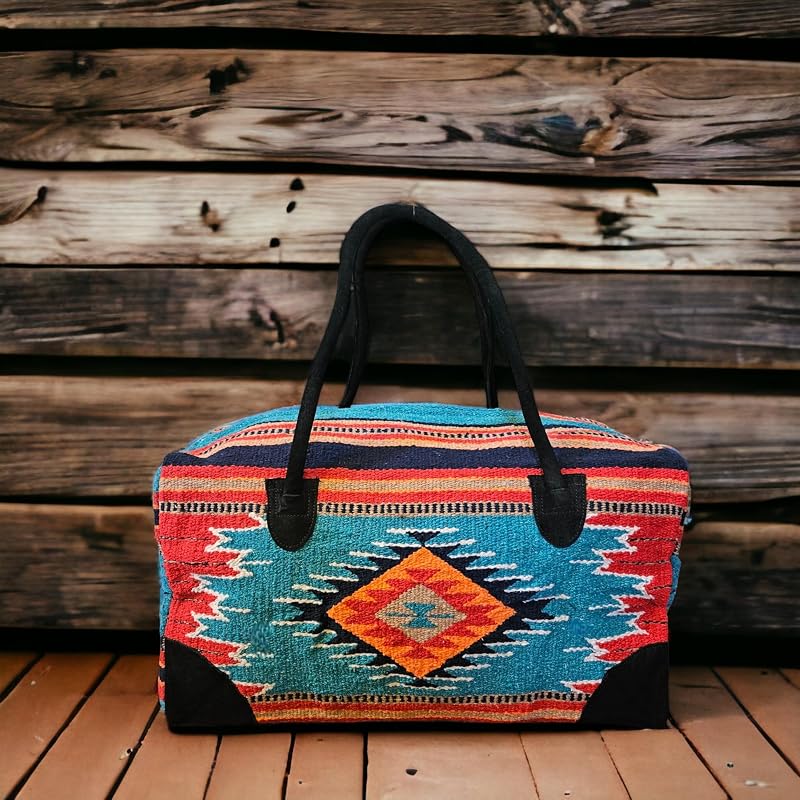 Southwestern Large Weekender Travel Bag Western Duffle Bag Boho Travel Bag - Image 2