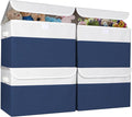 Large 22 Quart Linen Fabric Foldable Storage Bin Cube Organizer Basket by Bagnizer