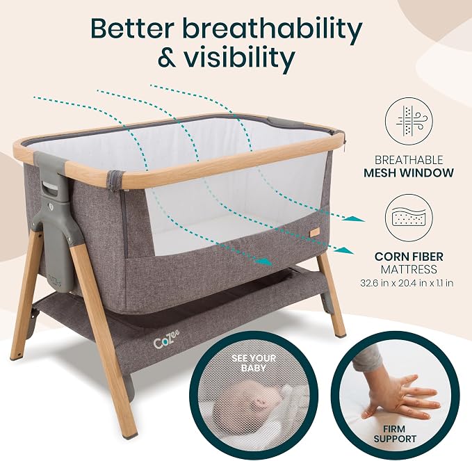CoZee® 2-in-1 Baby Bassinet & Bedside Sleeper - Image 5