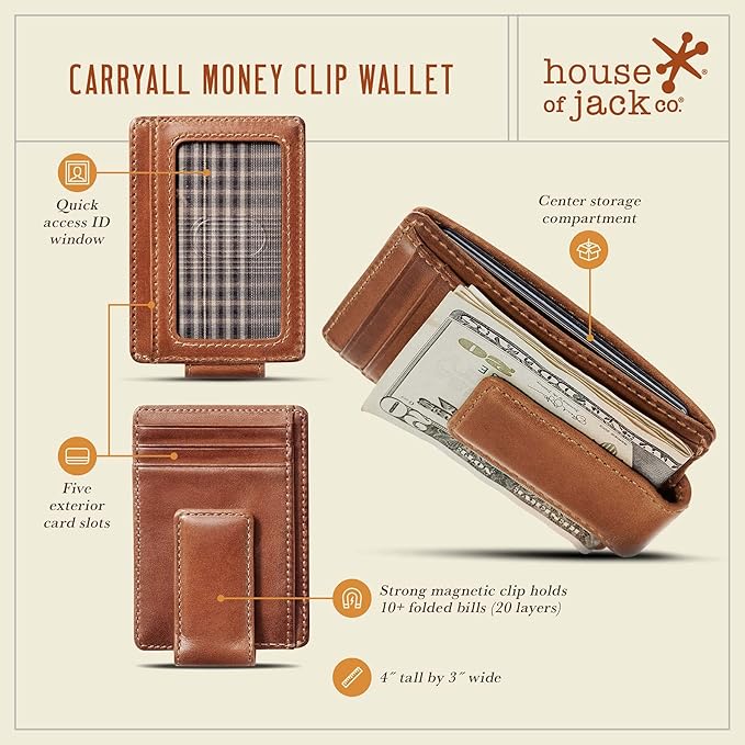 House of Jack Co. Carryall Slim Money Clip Wallet - Image 4