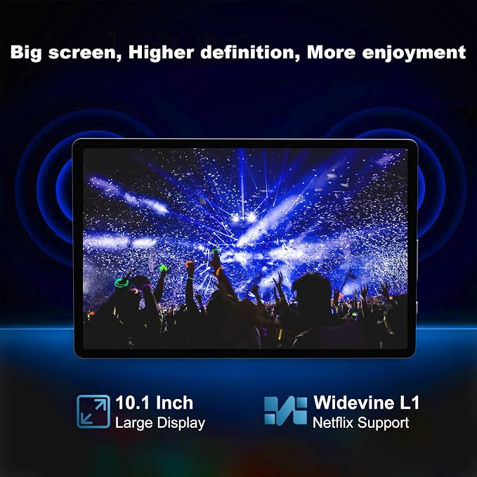Android 14 Tablet with Keyboard，16GB RAM 128GB ROM 1TB Expand, 8000mAh Battery - Image 4
