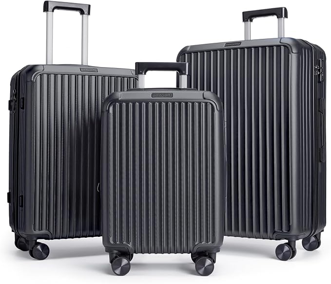 LIGHT FLIGHT Luggage Sets, Durable Hard Shell 3 Piece Set Suitcase by LIGHTFLIGHT