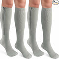 CASMON 2 Pairs Zipper Compression Socks by CASMON