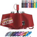 LANBRELLA Compact Reverse Folding Umbrella Auto Windproof Travel Umbrella by LANBRELLA