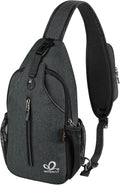 WATERFLY Crossbody Sling Backpack Sling Bag Travel Hiking Chest Bag Daypack by Waterfly