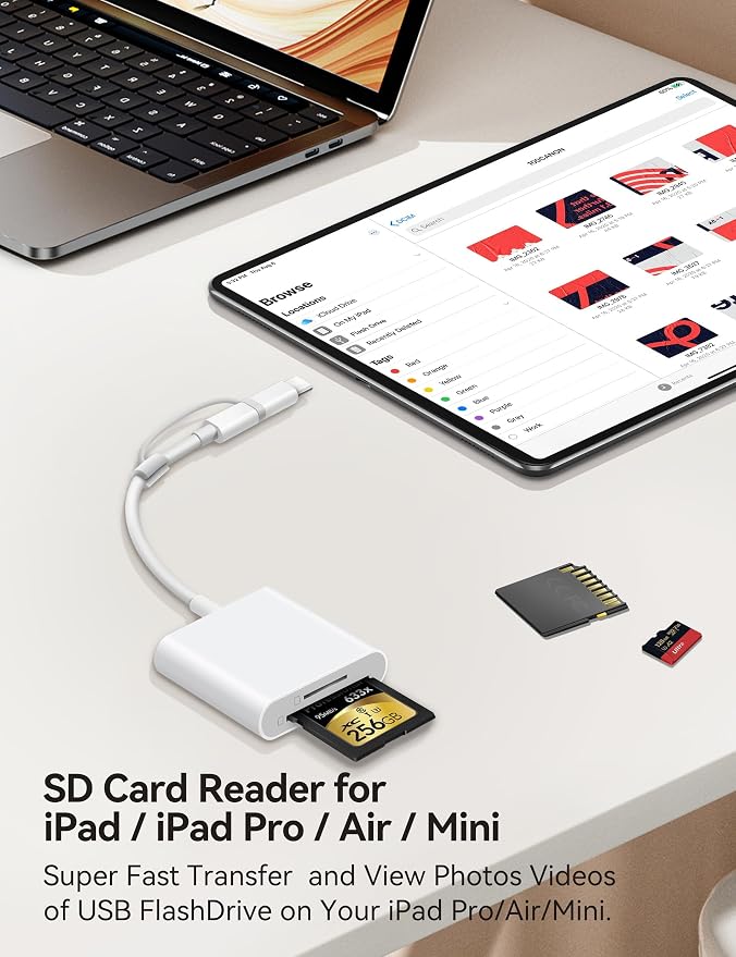 SD Card Reader for iPhone, SD Card Adapter - Image 6
