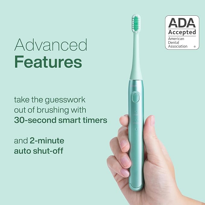 Aquasonic Icon ADA-Accepted Rechargeable Toothbrush | Magnetic Holder & Slim - Image 6