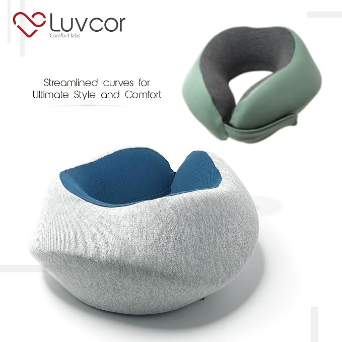 Premium Quality Memory Foam Travel Neck Pillow Bundle - Image 8
