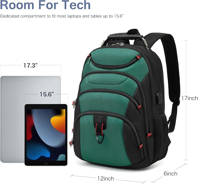 Boavan Laptop Backpack for men, 15.6 inch Laptop Bag - Image 6