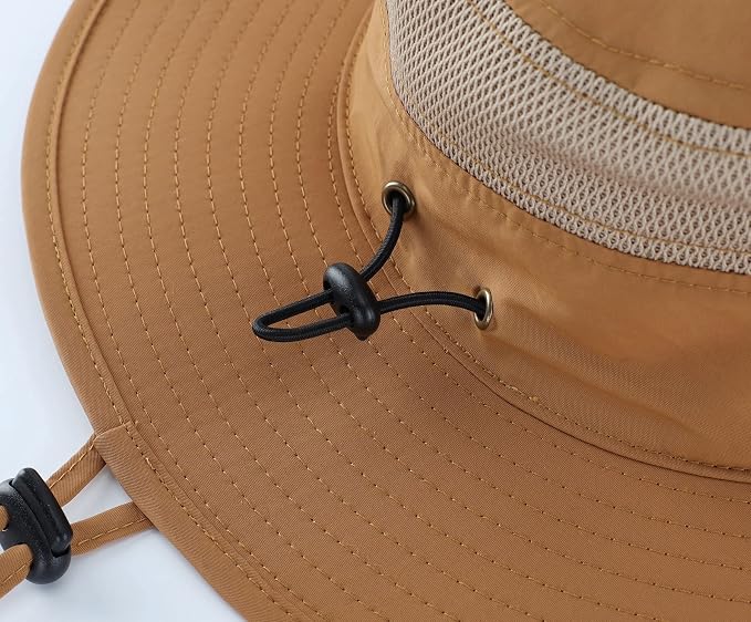 Home Prefer UPF 50+ Men's Sun Hat Wide Brim Bucket Hat UV Protection Hat - Image 7