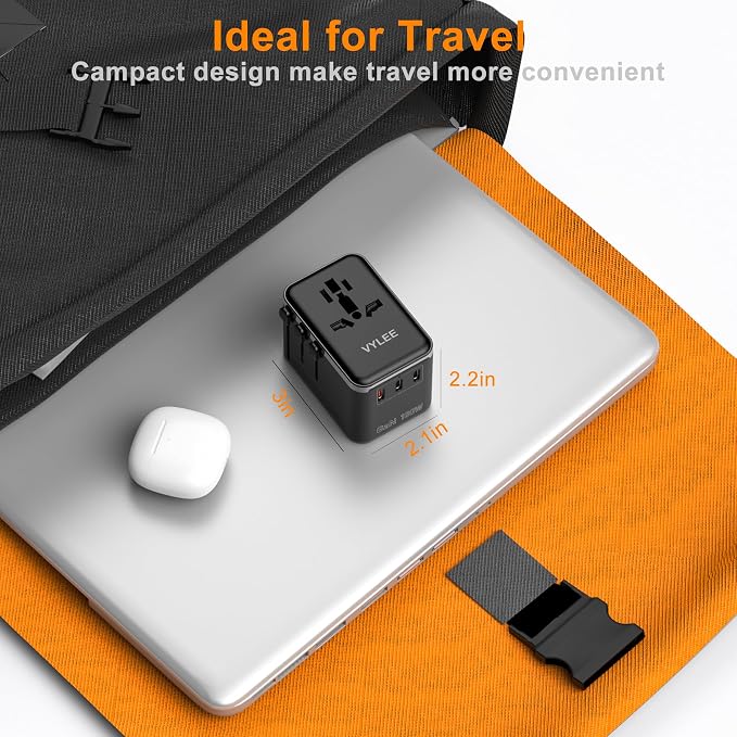 Universal Travel Adapter, PD100W GaN International Power Adapter - Image 6