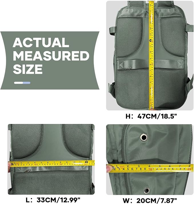 coowoz Large Travel Backpack For Women Men, Carry On Flight Approved, Hiking - Image 9