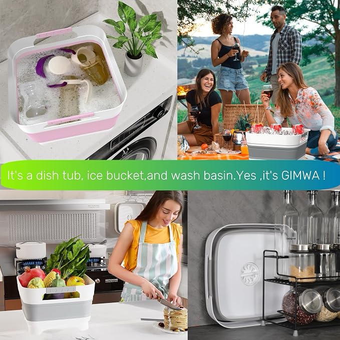 Wash Basin for Baby Bottles, Versatile Wash Tub for Kitchen, Outdoor Camping - Image 7