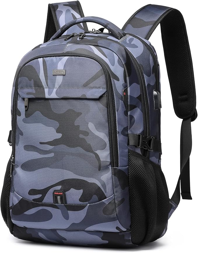 DUSLANG 17 Inch Travel Laptop Backpack Water Resistant Hiking Backpack by DUSLANG