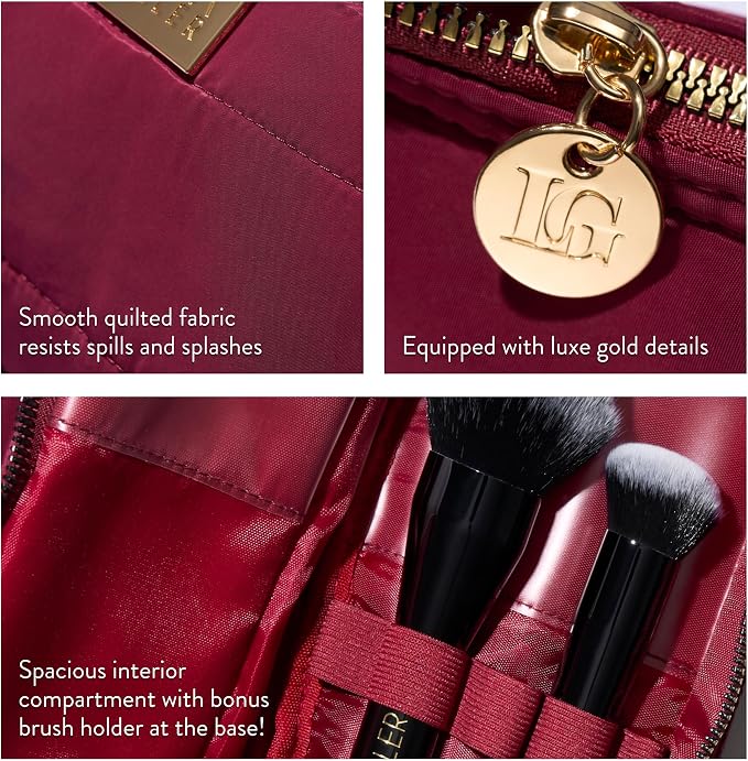 LAURA GELLER NEW YORK Quilted Makeup Bag - Image 3