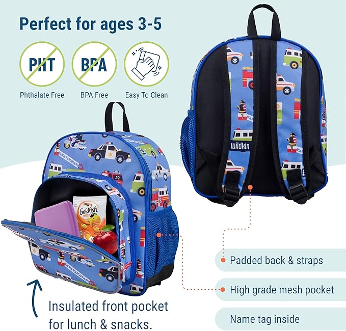 Wildkin 12-inch Kids Backpack – Padded, Adjustable - Image 3
