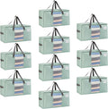 VENO 10 Pack Moving Bags, Comforter and Blanket Storage Bags by Veno