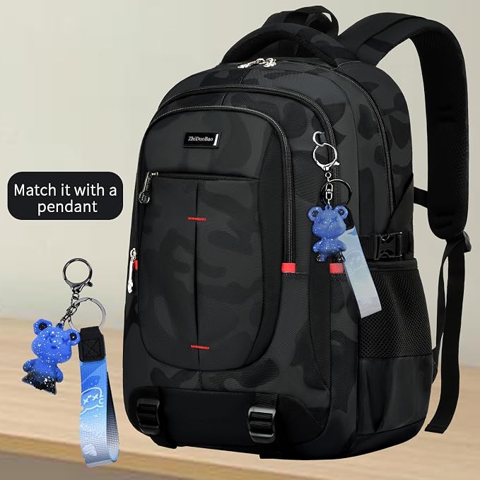 schoolbags for Middle school and high school student，high-capacity camo - Image 2