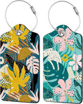 2 Pack Tropical Flowers Luggage Tag by EOBKLAX