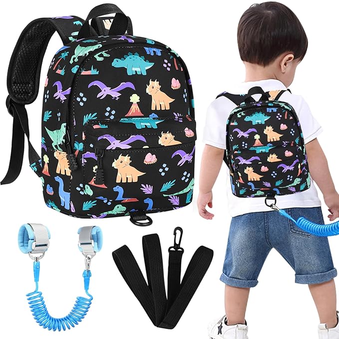 Accmor Toddler Backpack Leash, Cute Dinosaur Kids Backpack by Accmor