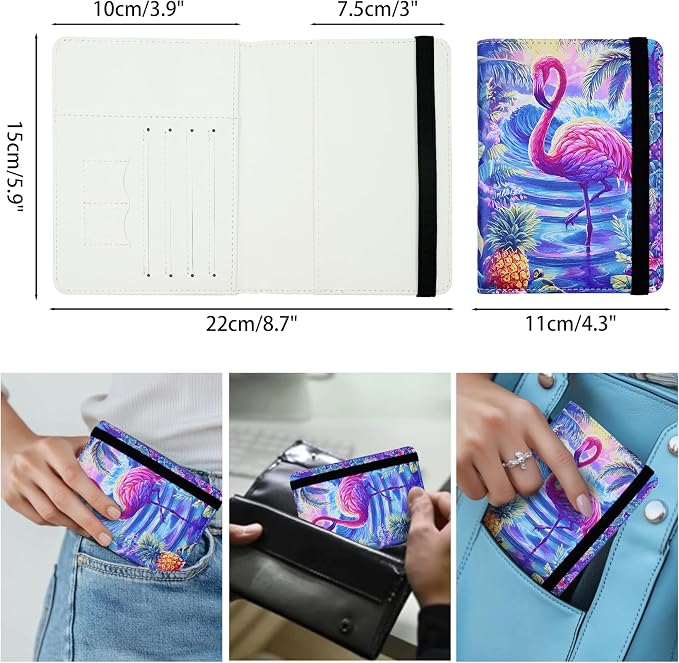 Passport Holder for Women and Men PU Leather Passport Cover for Travel - Image 4