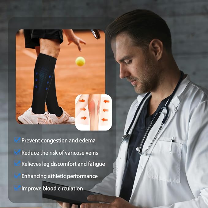 LEVSOX Thick Cotton Compression Socks - Image 6