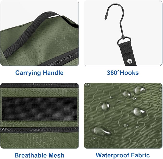 Suitcase Organizer, Travel Luggage Organizer Portable Hanging Travel Shelves - Image 4