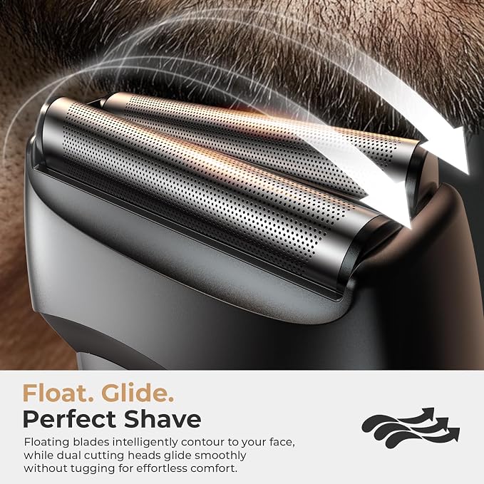 Electric Foil Shavers for Men: Portable Electric Razor for Face- Rechargeable - Image 2