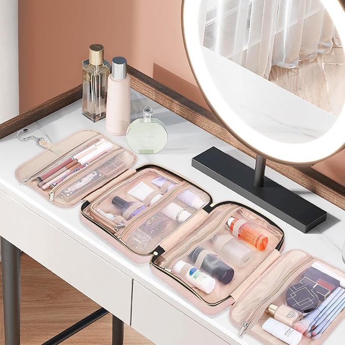 Wedama Toiletry Bag for Women, Large Cosmetic Travel Bag, Hanging Toiletry Bag - Image 7