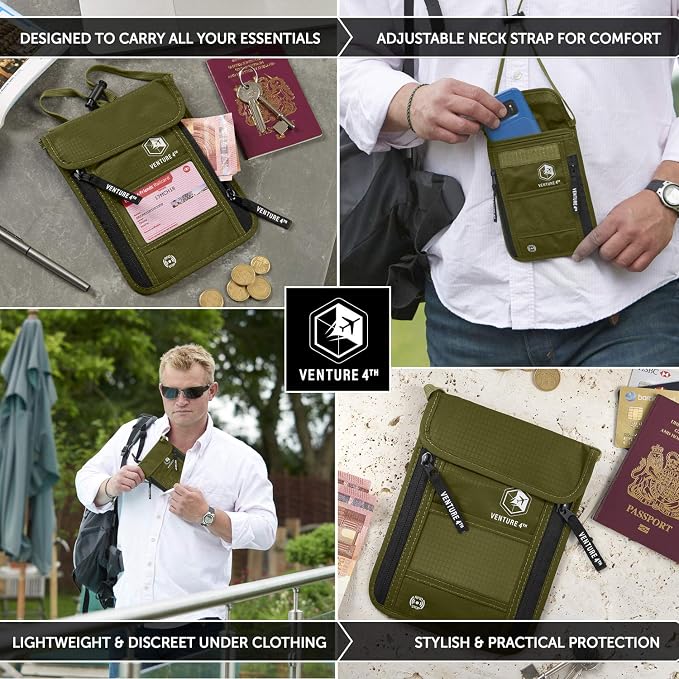 VENTURE 4TH Passport Holder Neck Wallet - Image 4