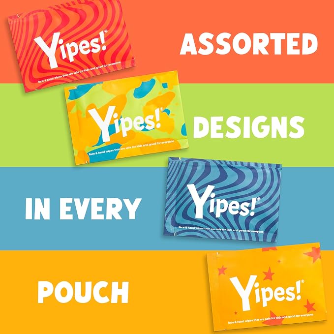 Yipes! Kids Face and Hand Wipes | Compostable Wet Wipes - Image 2