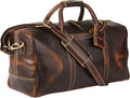 KomalC Leather Duffel Bags for Men and Women Full Grain Leather Travel by KomalC