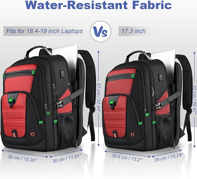 Z-MGKISS 18.4-19 Inch Extra Large Laptop Backpack, Travel Backpack - Image 3