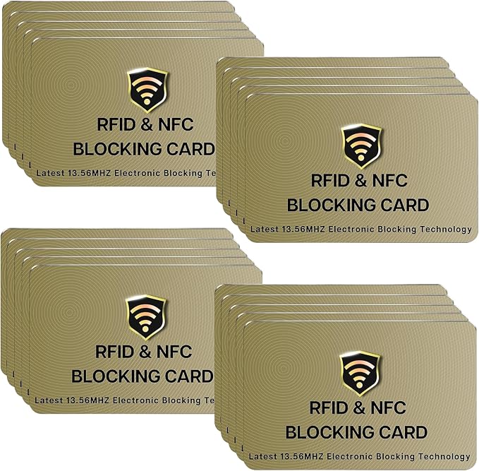 SaiTech IT 20 Pack RFID Cards One Card Protects Entire Wallet Purse by SaiTechIT
