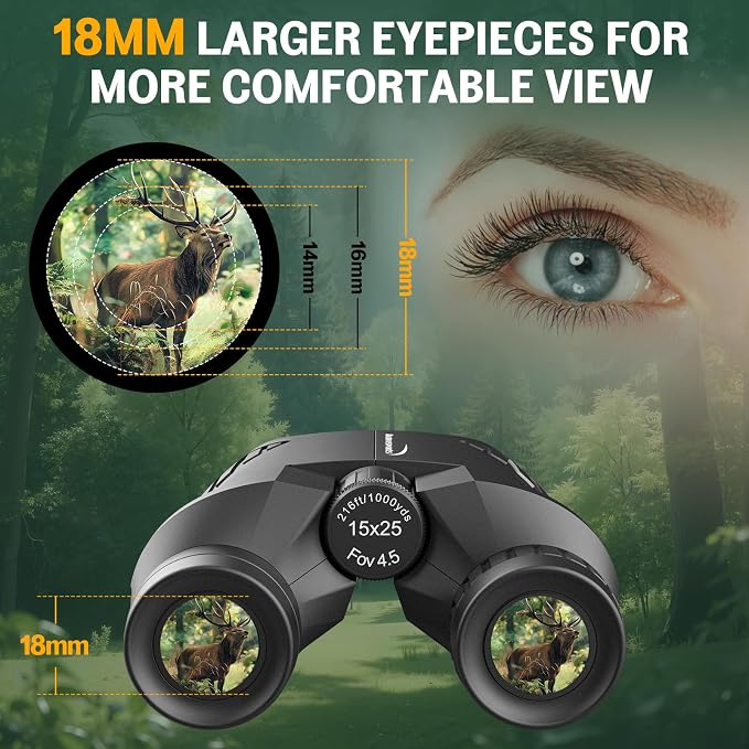Aurosports 15x25 Compact Binoculars - Image 3