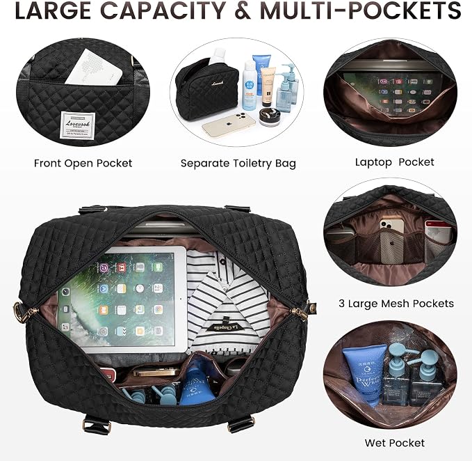 LOVEVOOK Travel Duffle Bag, Weekender Bags - Image 3