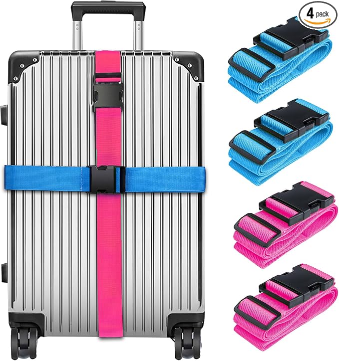 Luggage Straps for Suitcases TSA Approved, Travel Belt Suitcase Belt, Suitcase by collwait