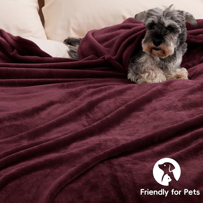 PHF Ultra Soft Fleece Throw Blanket, No Shed No Pilling Luxury Plush Cozy - Image 5