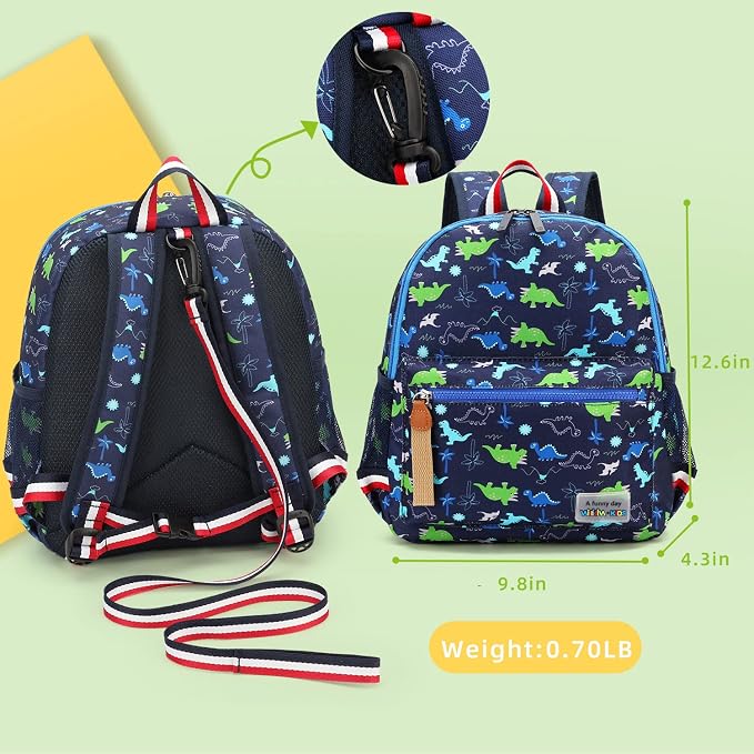 willikiva Cartoon Bus 12 Kindergarten Backpack - Image 2