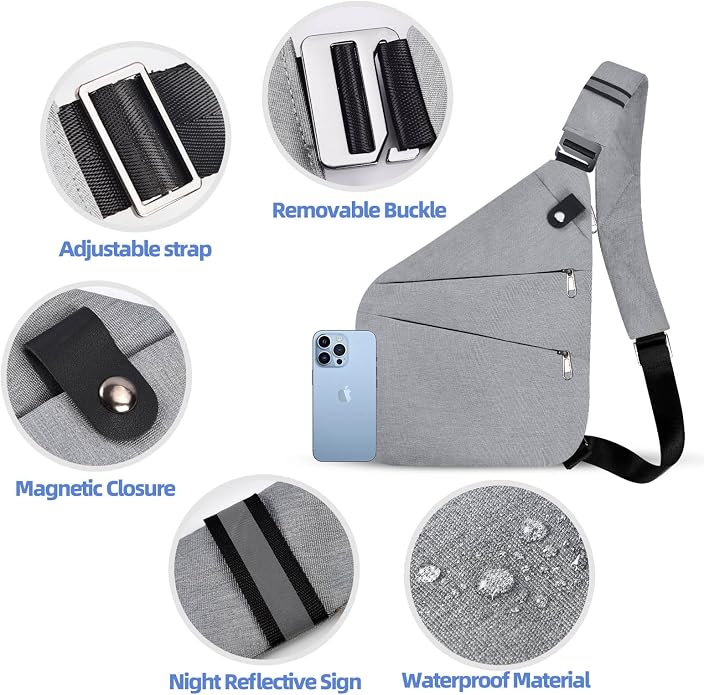 Anti Theft Crossbody Bag, Anti Theft Travel Bag - Image 3