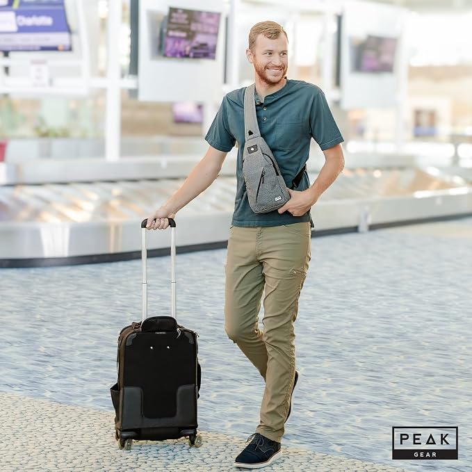 Peak Gear Travel Sling Bag. Compact Crossbody Bag | Lighter and Smaller than a - Image 6
