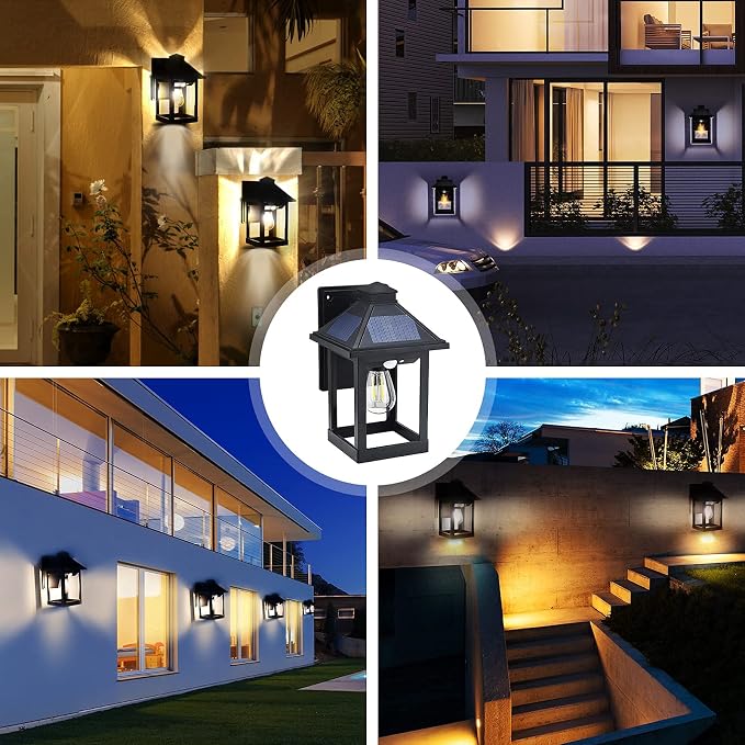 Solar Wall Light Outdoor with 3 Lighting Modes, Dusk to Dawn Led Wall Mount - Image 6