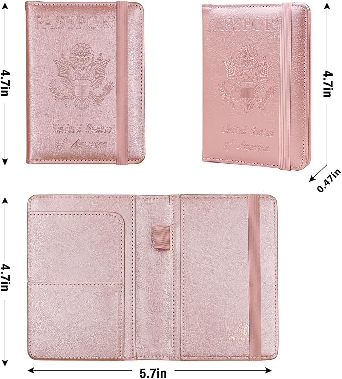 Melsbrinna Premium Leather Passport Holder Covers Case, Waterproof Rfid - Image 4