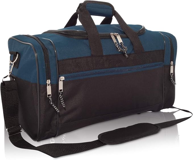 DALIX 17" Blank Duffle Bag Duffel Bag Travel Size Sports Durable Gym Bag by Dalix