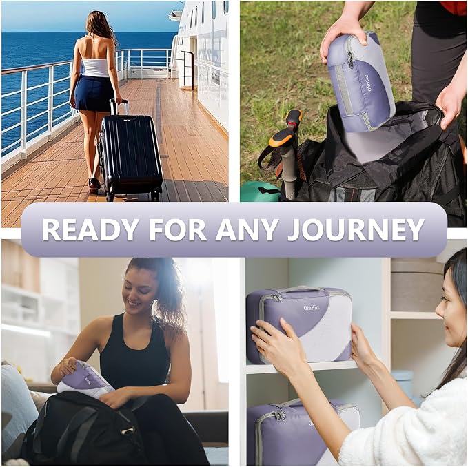 8 Set Packing Cubes for Travel, Gifts for Women Mom, Anti-Tearing Suitcase - Image 7